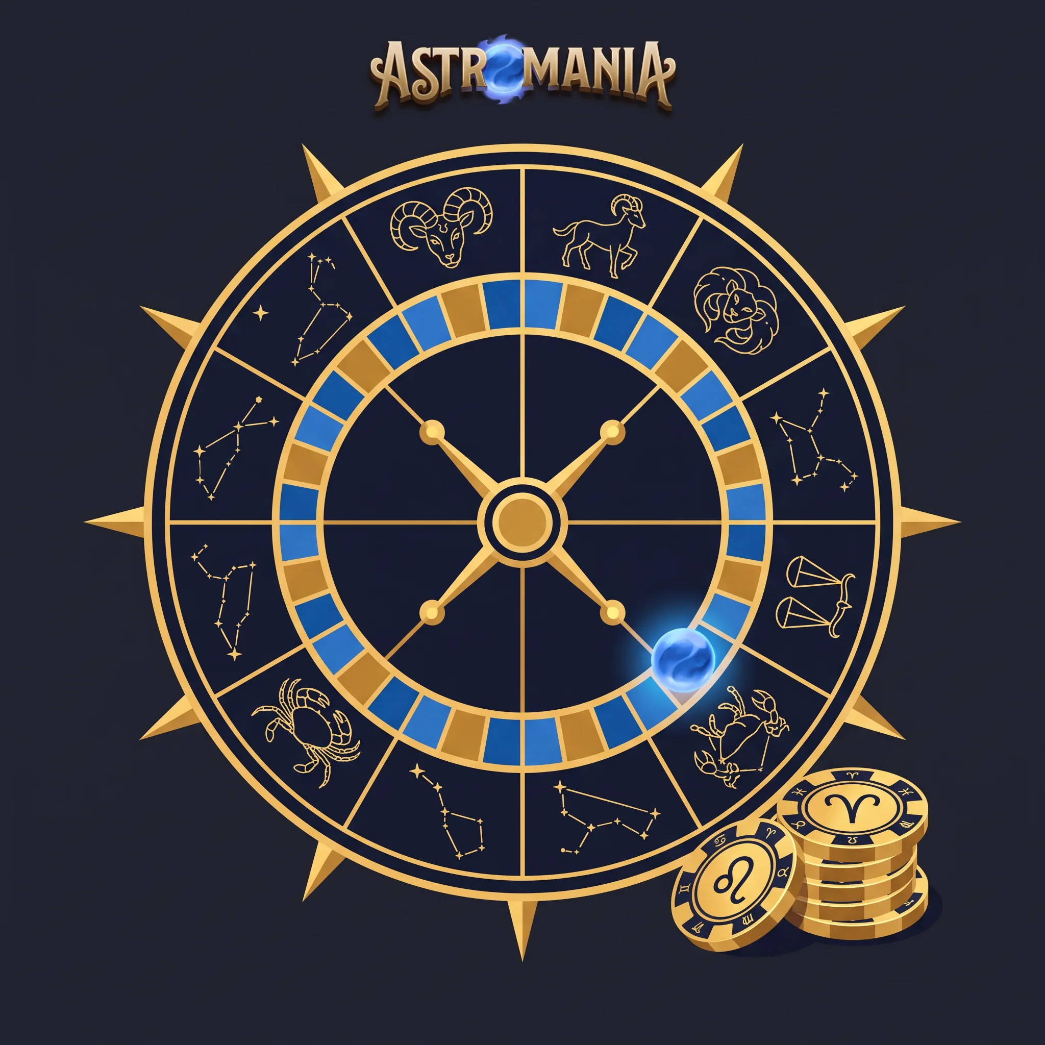 Astromania live casino illustration